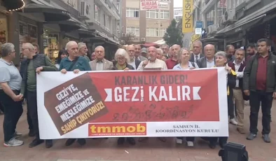 TMMOB Samsun Şubesi, Gezi Davası tutuklularının serbest bırakılmasını istedi