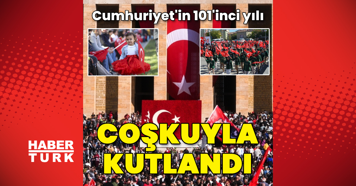 Cumhuriyet’in 101. yılı kutlandı