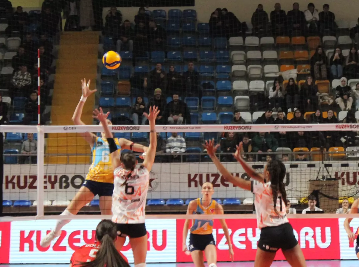 Kuzeyboru, Kadınlar CEV Kupası’nda Fransa’yı 3-1 Yendi