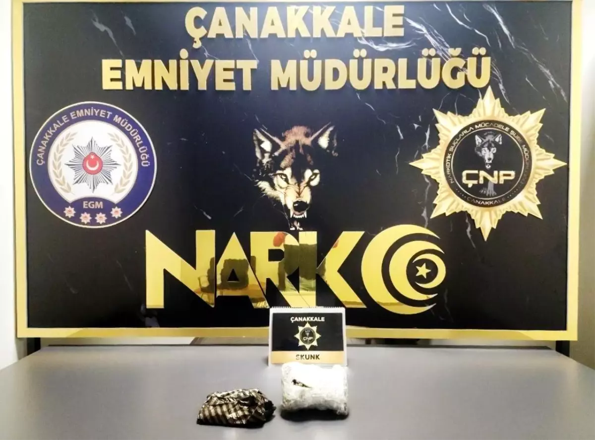 Çanakkale’de Uyuşturucu Operasyonu: 544 Gram Skunk Ele Geçirildi